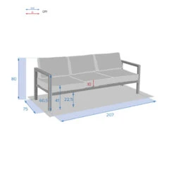 Canapé De Jardin Jauca Noisette / Gris Boisé Hespéride 7 Canapé De Jardin Jauca Noisette / Gris Boisé Hespéride -Promos Jardin Meubles Boutique canape de jardin jauca noisette gris boise hesperide 1 2