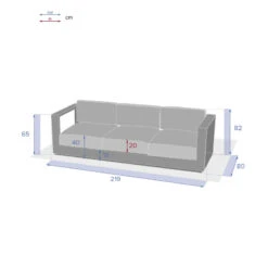 Canapé Extérieur 3 Places Allure Blanc Hespéride -Promos Jardin Meubles Boutique canape exterieur 3 places allure blanc hesperide 2
