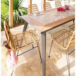 Chaise Extérieure Lambada Sésame & Graphite Hespéride -Promos Jardin Meubles Boutique chaise exterieure lambada sesame graphite hesperide 2