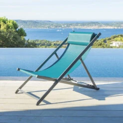 Promos Jardin Meubles Boutique 25 Chilienne Decima Bleu Canard / Graphite Hespéride