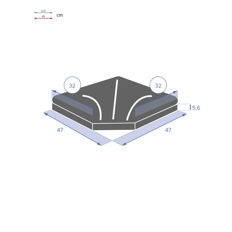 Dalle 25 Kg Pour Pied De Parasol En Croix Hespéride Noir 6 Dalle 25 Kg Pour Pied De Parasol En Croix Hespéride Noir – Image 4