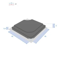 Dalle Pour Parasol 25 Kg Béton Stacio Ardoise Hespéride -Promos Jardin Meubles Boutique dalle pour parasol 25 kg beton stacio ardoise hesperide 1 2