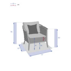 Fauteuil De Salon Extérieur 1 Place Embruns Hespéride -Promos Jardin Meubles Boutique fauteuil de salon exterieur 1 place embruns hesperide 3
