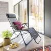 Fauteuil Détente D'extérieur Hespéride Silos Gris Anthracite
