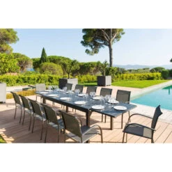 Fauteuil Empilable Piazza Hespéride Anthracite/graphite -Promos Jardin Meubles Boutique fauteuil empilable piazza hesperide anthracite graphite 1 7