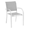 Fauteuil Empilable Piazza Hespéride Gris Galet/blanc -Promos Jardin Meubles Boutique fauteuil empilable piazza hesperide gris galet blanc