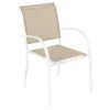 Fauteuil Empilable Piazza Hespéride Lin/blanc -Promos Jardin Meubles Boutique fauteuil empilable piazza hesperide lin blanc