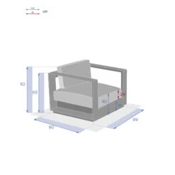 Fauteuil Extérieur 1 Place Allure Blanc Hespéride -Promos Jardin Meubles Boutique fauteuil exterieur 1 place allure blanc hesperide 2