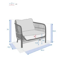Fauteuil Extérieur 1 Place Deona Acacia Hespéride -Promos Jardin Meubles Boutique fauteuil exterieur 1 place deona acacia hesperide 5