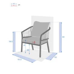 Fauteuil Extérieur 1 Place Oriengo Anthracite Hespéride -Promos Jardin Meubles Boutique fauteuil exterieur 1 place oriengo anthracite hesperide 3