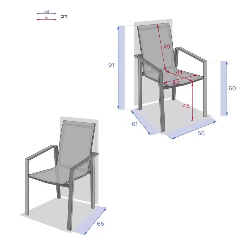 Fauteuil Pavane Hespéride Anthracite/graphite 6 Fauteuil Pavane Hespéride Anthracite/graphite – Image 4