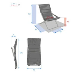 Fauteuil Relax Milos Ardoise Hespéride 12 Fauteuil Relax Milos Ardoise Hespéride -Promos Jardin Meubles Boutique fauteuil relax milos ardoise hesperide 1 3