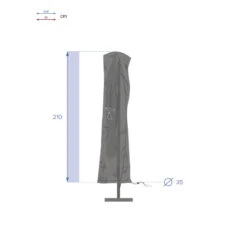 Housse Parasol Décentré Hespéride Petit Modèle Taille S -Promos Jardin Meubles Boutique housse parasol decentre hesperide petit modele taille s 1