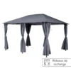 Jeu De 6 Rideaux Gris Ardoise Pour Tonnelle Santorini Et Thira -Promos Jardin Meubles Boutique jeu de 6 rideaux gris ardoise pour la tonnelle santorini 3 x 4m