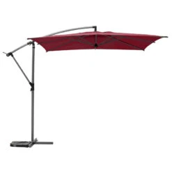Parasol Décentré Carré Manoa Bordeaux Hespéride -Promos Jardin Meubles Boutique parasol decentre carre manoa bordeaux hesperide 1