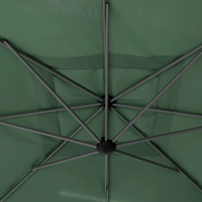 Parasol Décentré Carré Manoa Vert Olive Hespéride 7 Parasol Décentré Carré Manoa Vert Olive Hespéride – Image 5