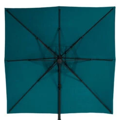 Parasol Décentré Eléa Inclinable Carré Bleu Canard Hespéride 11 Parasol Décentré Eléa Inclinable Carré Bleu Canard Hespéride -Promos Jardin Meubles Boutique parasol decentre elea inclinable carre bleu canard hesperide 3