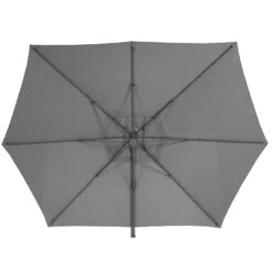 Parasol Décentré Eléa Inclinable Hexagonal Ardoise Hespéride -Promos Jardin Meubles Boutique parasol decentre elea inclinable hexagonal ardoise hesperide 1 1