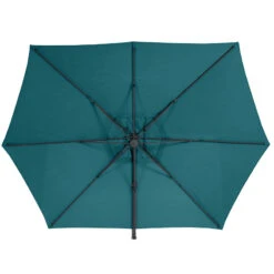 Parasol Décentré Eléa Inclinable Hexagonal Bleu Canard Hespéride 9 Parasol Décentré Eléa Inclinable Hexagonal Bleu Canard Hespéride -Promos Jardin Meubles Boutique parasol decentre elea inclinable hexagonal bleu canard hesperide 1