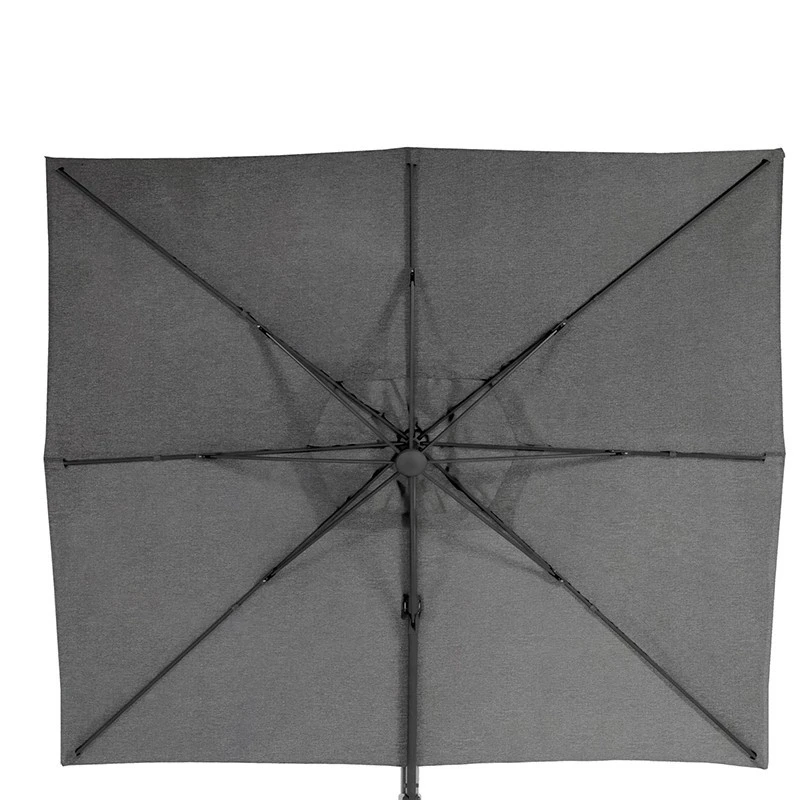Parasol Décentré Eléa Inclinable Rectangulaire Oléfine Anthracite Hespéride 4 Parasol Décentré Eléa Inclinable Rectangulaire Oléfine Anthracite Hespéride – Image 2
