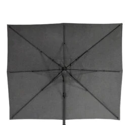 Parasol Décentré Eléa Rectangulaire Toile Sunbrella® Anthracite Hespéride -Promos Jardin Meubles Boutique parasol decentre elea rectangulaire sunbrella anthracite hesperide 4