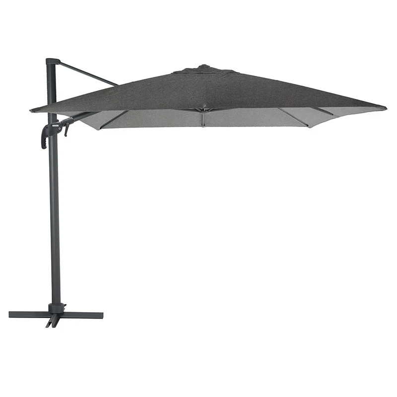 Parasol Décentré Eléa Inclinable Carré Oléfine Anthracite Hespéride 4 Parasol Décentré Eléa Inclinable Carré Oléfine Anthracite Hespéride – Image 2