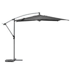 Parasol Décentré Rond Manoa Ardoise Hespéride 8 Parasol Décentré Rond Manoa Ardoise Hespéride -Promos Jardin Meubles Boutique parasol decentre rond manoa ardoise hesperide 1 1
