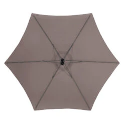 Parasol Décentré Rond Manoa Taupe Hespéride -Promos Jardin Meubles Boutique parasol decentre rond manoa taupe hesperide 4