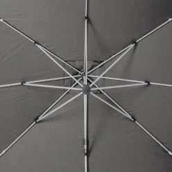 Parasol Déporté Carré Equador Ardoise Hespéride 14 Parasol Déporté Carré Equador Ardoise Hespéride -Promos Jardin Meubles Boutique parasol deporte carre equador ardoise hesperide 1 4