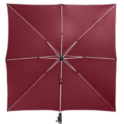 Parasol Déporté Carré Equador Bordeaux Hespéride -Promos Jardin Meubles Boutique parasol deporte carre equador bordeaux hesperide 3