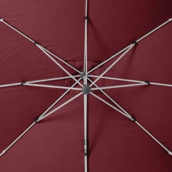Parasol Déporté Carré Equador Bordeaux Hespéride -Promos Jardin Meubles Boutique parasol deporte carre equador bordeaux hesperide 4