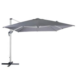 Parasol Déporté Rectangulaire Equador Ardoise Hespéride -Promos Jardin Meubles Boutique parasol deporte rectangulaire equador ardoise hesperide 1 1