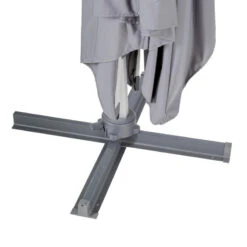 Parasol Déporté Rectangulaire Equador Ardoise Hespéride -Promos Jardin Meubles Boutique parasol deporte rectangulaire equador ardoise hesperide 1 5