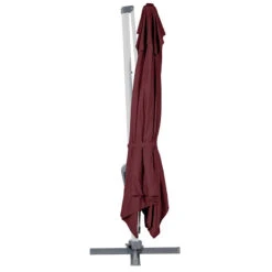Parasol Déporté Rectangulaire Equador Bordeaux Hespéride -Promos Jardin Meubles Boutique parasol deporte rectangulaire equador bordeaux hesperide 2