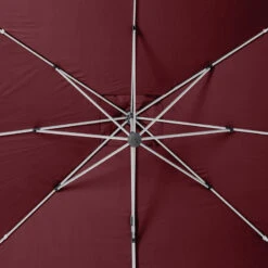 Parasol Déporté Rectangulaire Equador Bordeaux Hespéride -Promos Jardin Meubles Boutique parasol deporte rectangulaire equador bordeaux hesperide 6