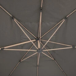 Parasol Déporté Rectangulaire Soly Honey Et Charbon Hespéride -Promos Jardin Meubles Boutique parasol deporte rectangulaire soly honey et charbon hesperide 3