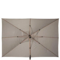 Parasol Déporté Rectangulaire Soly Honey Et Noisette Hespéride -Promos Jardin Meubles Boutique parasol deporte rectangulaire soly honey noisette hesperide 2