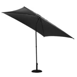Parasol Droit Carré 2,5x2,5m Soya Ardoise Hespéride -Promos Jardin Meubles Boutique parasol droit carre 25x25m soya ardoise hesperide 1 2