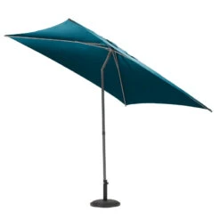 Parasol Droit Carré 2,5x2,5m Soya Bleu Canard Hespéride -Promos Jardin Meubles Boutique parasol droit carre 25x25m soya bleu canard hesperide 2