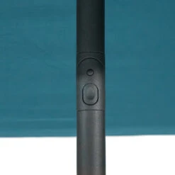 Parasol Droit Carré 2,5x2,5m Soya Bleu Canard Hespéride -Promos Jardin Meubles Boutique parasol droit carre 25x25m soya bleu canard hesperide 3