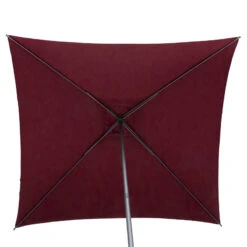 Parasol Droit Carré 2,5x2,5m Soya Bordeaux Hespéride -Promos Jardin Meubles Boutique parasol droit carre 25x25m soya bordeaux hesperide 3