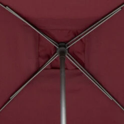 Parasol Droit Carré 2,5x2,5m Soya Bordeaux Hespéride -Promos Jardin Meubles Boutique parasol droit carre 25x25m soya bordeaux hesperide 5