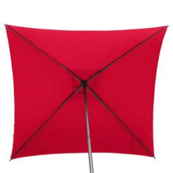 Parasol Droit Carré 2,5x2,5m Soya Grenade Hespéride 12 Parasol Droit Carré 2,5x2,5m Soya Grenade Hespéride -Promos Jardin Meubles Boutique parasol droit carre 25x25m soya grenade hesperide 3