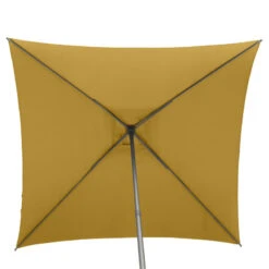 Parasol Droit Carré 2,5x2,5m Soya Jaune Moutarde Hespéride -Promos Jardin Meubles Boutique parasol droit carre 25x25m soya jaune moutarde hesperide 3
