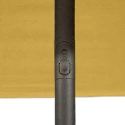 Parasol Droit Carré 2,5x2,5m Soya Jaune Moutarde Hespéride -Promos Jardin Meubles Boutique parasol droit carre 25x25m soya jaune moutarde hesperide 4