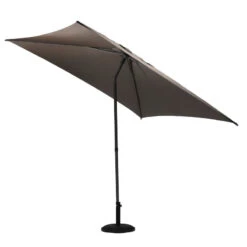 Parasol Droit Carré 2,5x2,5m Soya Taupe Hespéride 10 Parasol Droit Carré 2,5x2,5m Soya Taupe Hespéride -Promos Jardin Meubles Boutique parasol droit carre 25x25m soya taupe hesperide 2