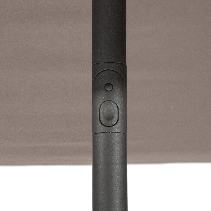 Parasol Droit Carré 2,5x2,5m Soya Taupe Hespéride 6 Parasol Droit Carré 2,5x2,5m Soya Taupe Hespéride – Image 4