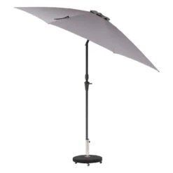Parasol Droit Rond 2,7m Sisko Ardoise Hespéride -Promos Jardin Meubles Boutique parasol droit rond 27m sisko ardoise hesperide 1 2