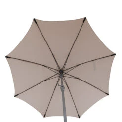 Parasol Droit Rond 2,7m Sisko Taupe Hespéride -Promos Jardin Meubles Boutique parasol droit rond 27m sisko taupe hesperide 3