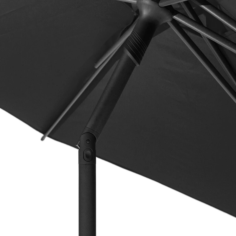 Parasol Droit Rond 2,7m Soya Ardoise Hespéride 5 Parasol Droit Rond 2,7m Soya Ardoise Hespéride – Image 3